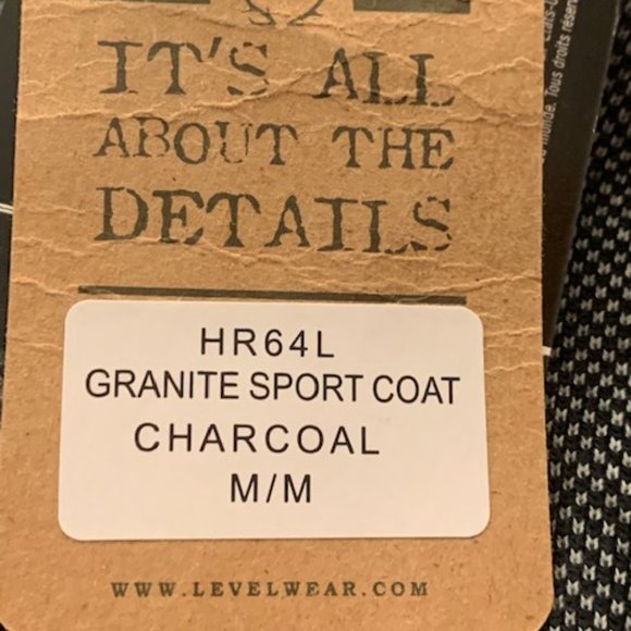 Salute Level Wear Charcoal NHL Tampa Bay Lightning Granite Sport Coat Me… - Picture 5 of 12